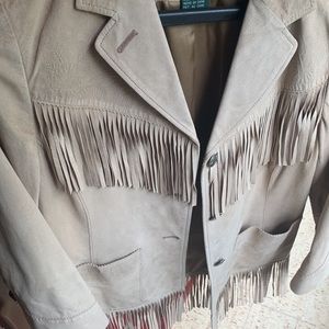 Ralph Lauren leather suede Western Fringe Jacket